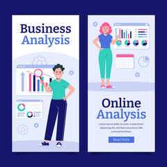 Poster - Business analysis banner set