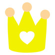 Leinwandbild Motiv crown cartoon clipart