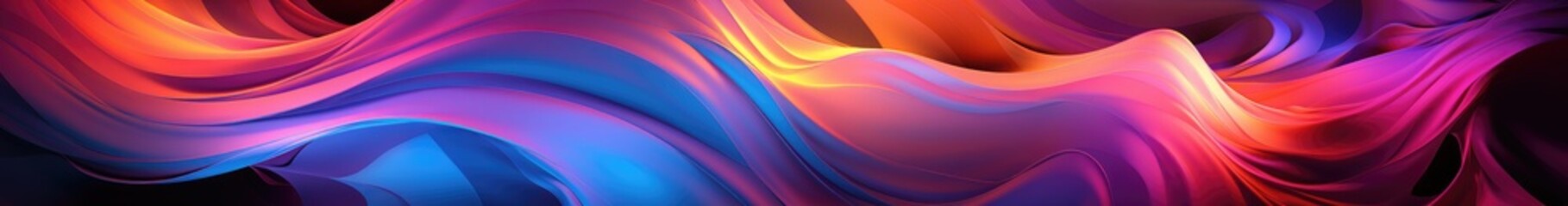 Poster - ultraviolet vivid hues neon lights abstract psychedelic background 3D Vector