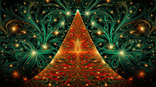 Christmas Inspired Kaleidoscope Design. 