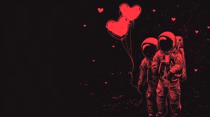 Wall Mural - Astronaut in Love