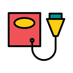 Poster - Bell Medical Nurse Filled Outline Icon