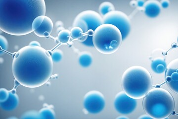 Wall Mural - Illustration of cellular molecular structure