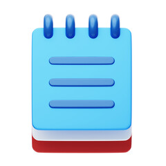 Poster - Notepad 3d Illustration