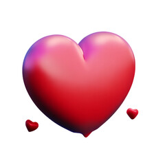 Sticker - 3d icon love valentine day's