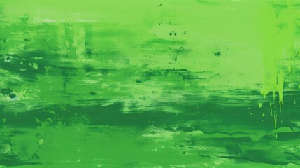 Green Abstract texture of emerald paint background. Oil painting on canvas. A fragment of a work of art, brush strokes of paint.