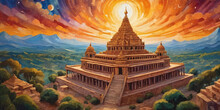 Hindu Temple Generated By AI