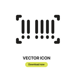 Poster - Bar Code icon vector. Linear-style sign for mobile concept and web design. Bar Code symbol illustration. Pixel vector graphics - Vector.