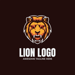 Wall Mural - Lion Mascot Logo Design