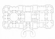 La planimetria del Castello di Sammezzano offre uno sguardo dettagliato alla disposizione degli ambienti. Rivelando la distribuzione degli spazi, connessioni tra le stanze e dimensioni.