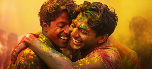 Canvas Print - holi colours