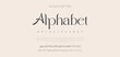 Alphabet Abstract minimal modern alphabet fonts. Typography technology vector illustration