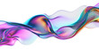© SRITE KHATUN - 3d rendering multicolored flowing abstract iridescent wave shape.
