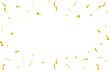 golden confetti that flows down to celebrate, birthday, wedding, party, celebration
