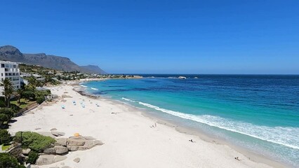 Wall Mural - View from the window. Camp's Bay, Clifton beach the second. Cape Town