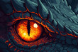 Dragon eye, fantasy, generative ai 