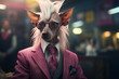 Portrait of Chinese crested dog at barbershop