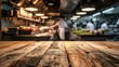 © DELstudio - Generative AI, busy chefs working on the restaurant kitchen , blurred background