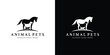 Creative Animals Pet Logo. Horse, Dog, Cat, Pet care Logo Icon Symbol Vector Design Template.