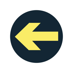 Aufkleber - Arrow Right vector pictogram. Illustration style is flat iconic.