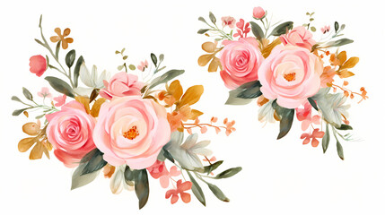  Floral frame with decorative flowers, decorative flower background pattern, floral border background