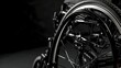 Close-up of a wheelchair wheel with intricate details