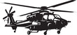 Lethal Force Vector Black Combat Helicopter Dynamic Defender Symbolic Black Helicopter