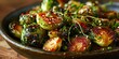 Asian Veggie Perfection - Sesame Ginger Glazed Brussels Sprouts - Culinary Fusion on Your Plate - Soft Light Accentuating Veggie Perfection