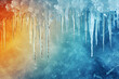 Winterliche Farbexplosion: Bunte Eiszapfen-Rahmen verleihen Klarheit und Kühle