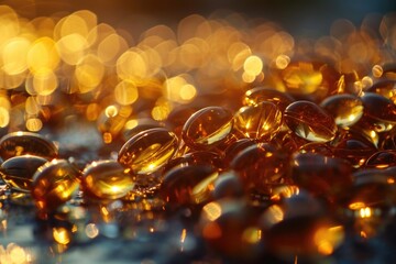 Aufkleber - A close-up view of a bunch of glass beads. Perfect for adding a touch of elegance and sparkle to any project or design