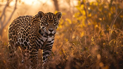 Wall Mural - leopard in the tree