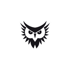 Wall Mural - Owl logo design inspiration vector template. Creative bird icon symbol.