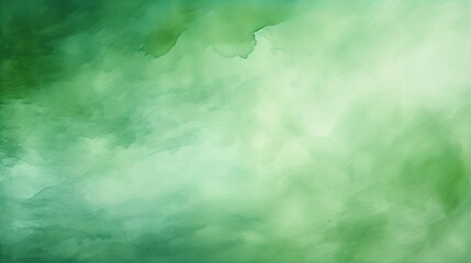 Leinwandbilder - Abstract green watercolor hand painted background : Generative AI