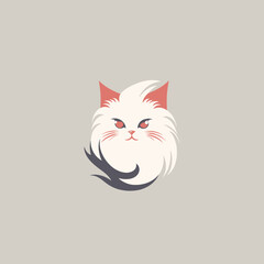 Wall Mural - Cute cat icon. Vector illustration for your design