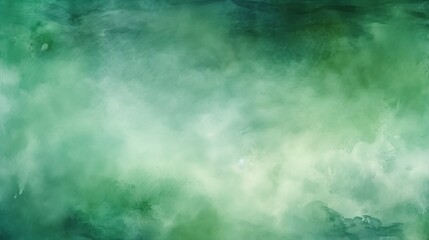 Poster - Abstract green watercolor hand painted background : Generative AI