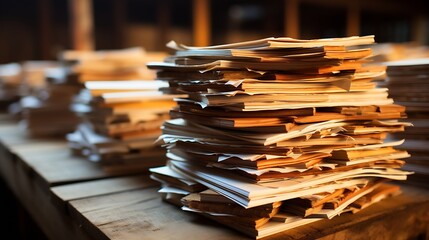 Poster - Stack of white papers : Generative AI