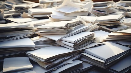 Poster - Stacks of paper : Generative AI