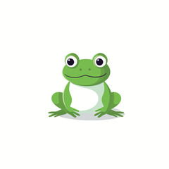 Wall Mural - Frog icon. Vector illustration. Isolated on white background.