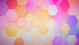 Fototapeta Las - Abstract colorful hexagon bokeh background. Abstract hexagon bokeh background. Generative AI.