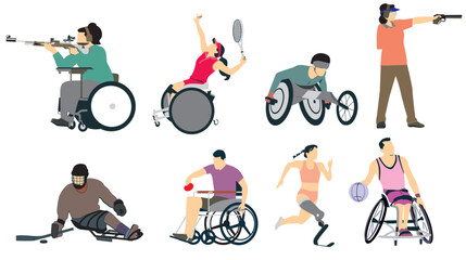 Paralympic sports illustration
