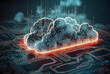 Cloud and edge computing technology concepts support a large number of users