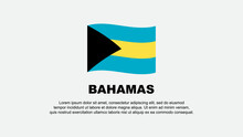 Bahamas Flag Abstract Background Design Template. Bahamas Independence Day Banner Social Media Vector Illustration. Bahamas Background