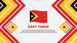 East Timor Flag Abstract Background Design Template. East Timor Independence Day Banner Wallpaper Vector Illustration. East Timor Design