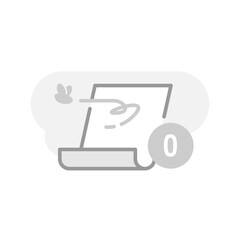 Poster - no transaction history yet concept illustration flat design vector. simple modern graphic element for empty state ui, infographic, icon