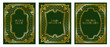 Art Deco gold frame, vintage frame, decorative frames, line geometric luxury frames wedding banner label card geometric background vector illustration