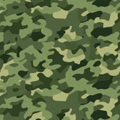 Wall Mural - military seamless camouflage pattern isolated design