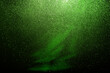 © Sumeth - green black glitter texture abstract banner background with space. Twinkling glow stars effect. Like outer space, night sky, universe. Rusty, rough surface, grain.