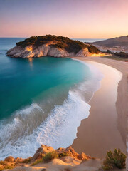 Wall Mural - sunset on the beach