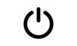 © Artyponds - This is a round power button icon, a web symbol for on/off switch, energy control, or computer start/stop, shown as a shiny vector illustration on a white background