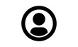Black User icon. People symbol icon. Profile person avatar symbol icon